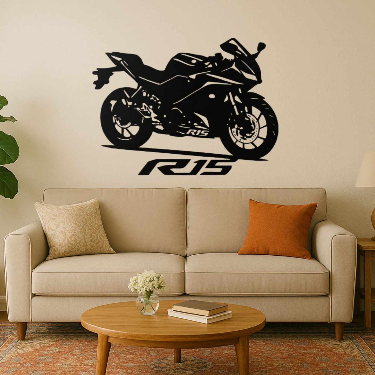 Yamaha R15 Metal Wall Hanging Silhouette