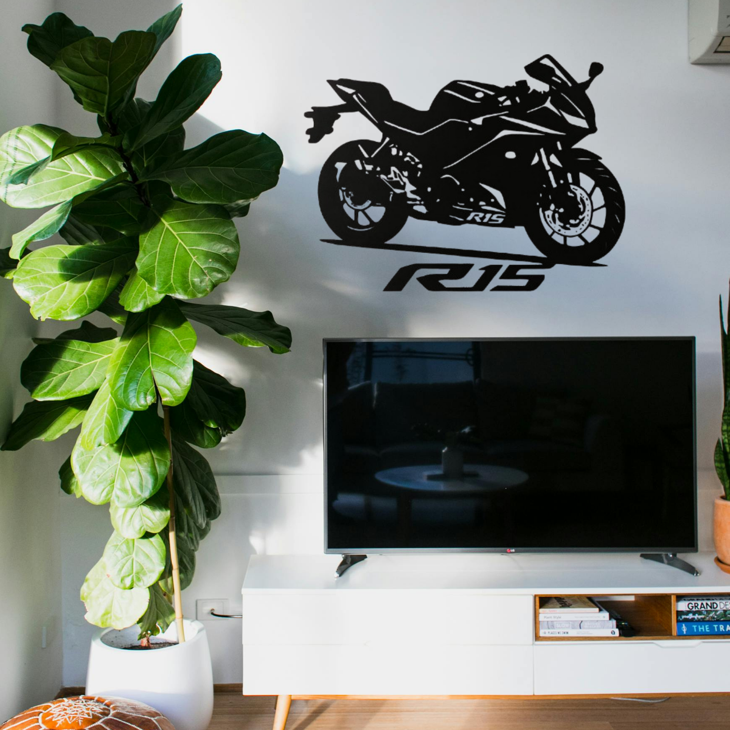 Yamaha R15 Metal Wall Hanging Silhouette