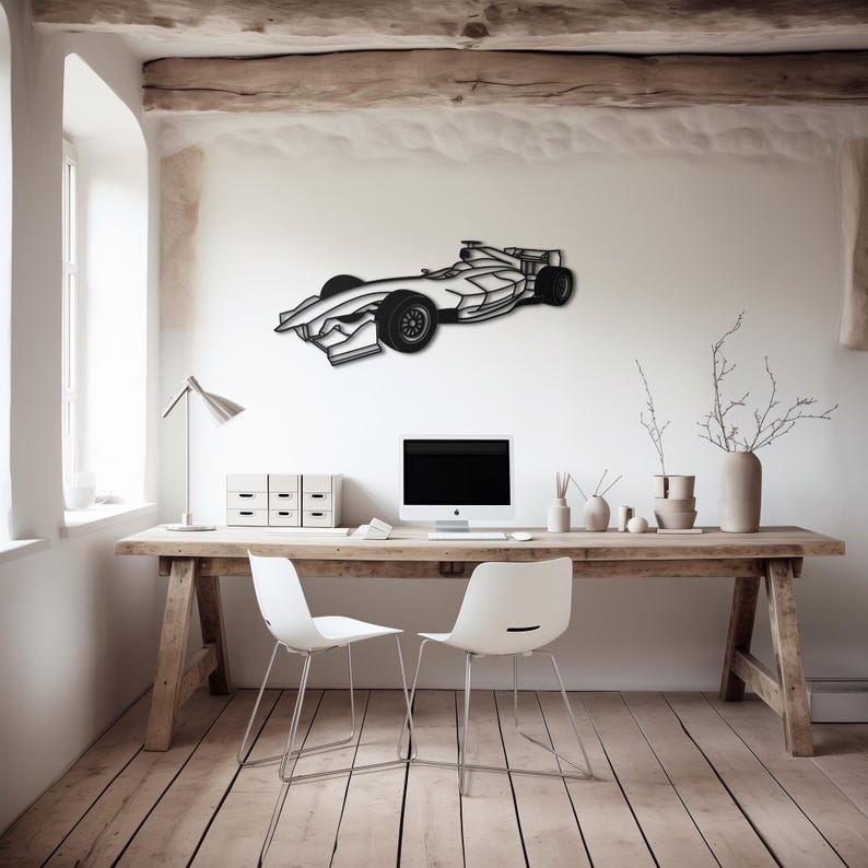 Formula 1 Metal Wall Hanging silhouette