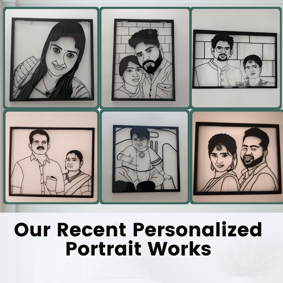 Personalized Metal Photo Portrait (Family)