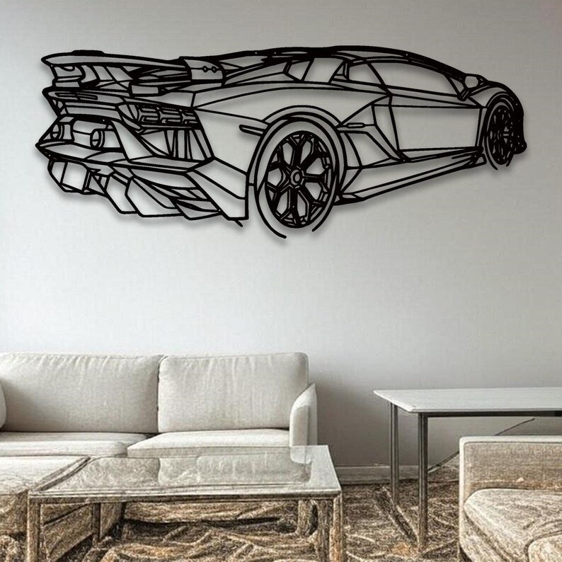 Jeep Wrangler Metal Wall Hanging silhouette