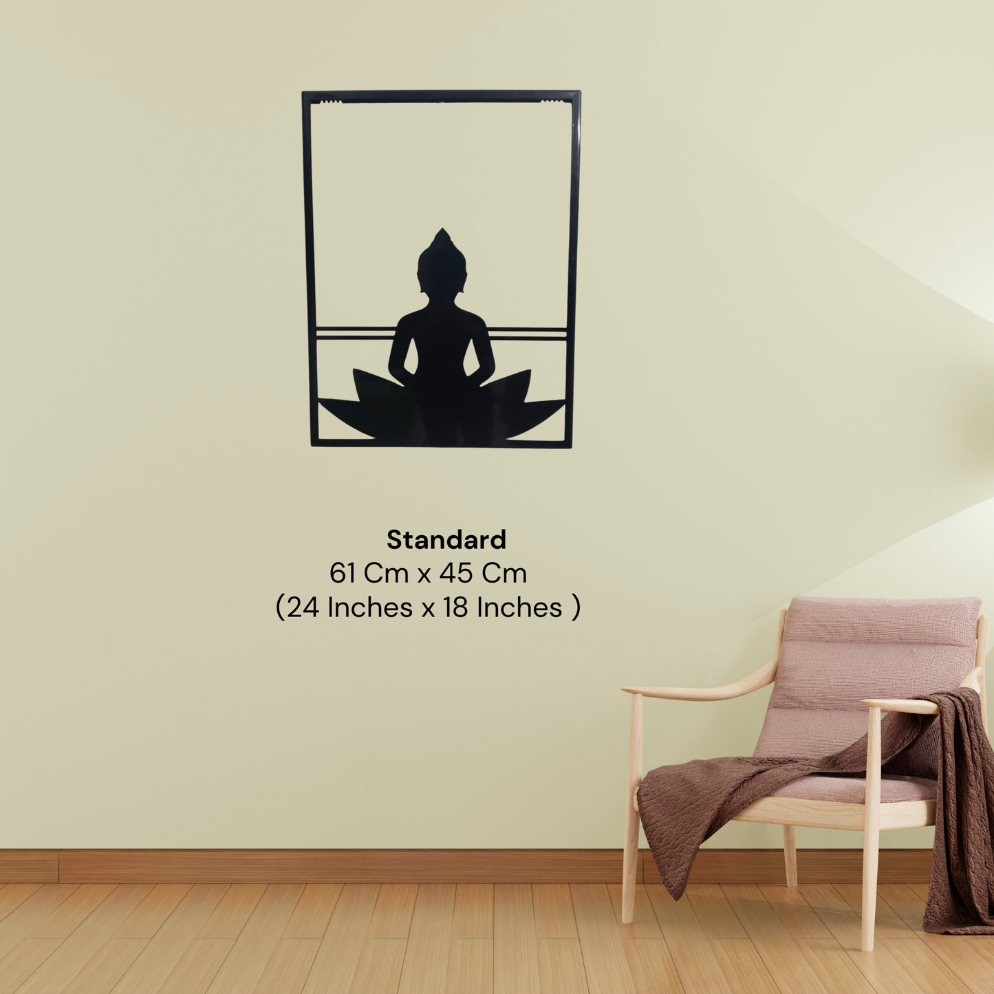 Spiritual Buddha Metal Wall Hanging