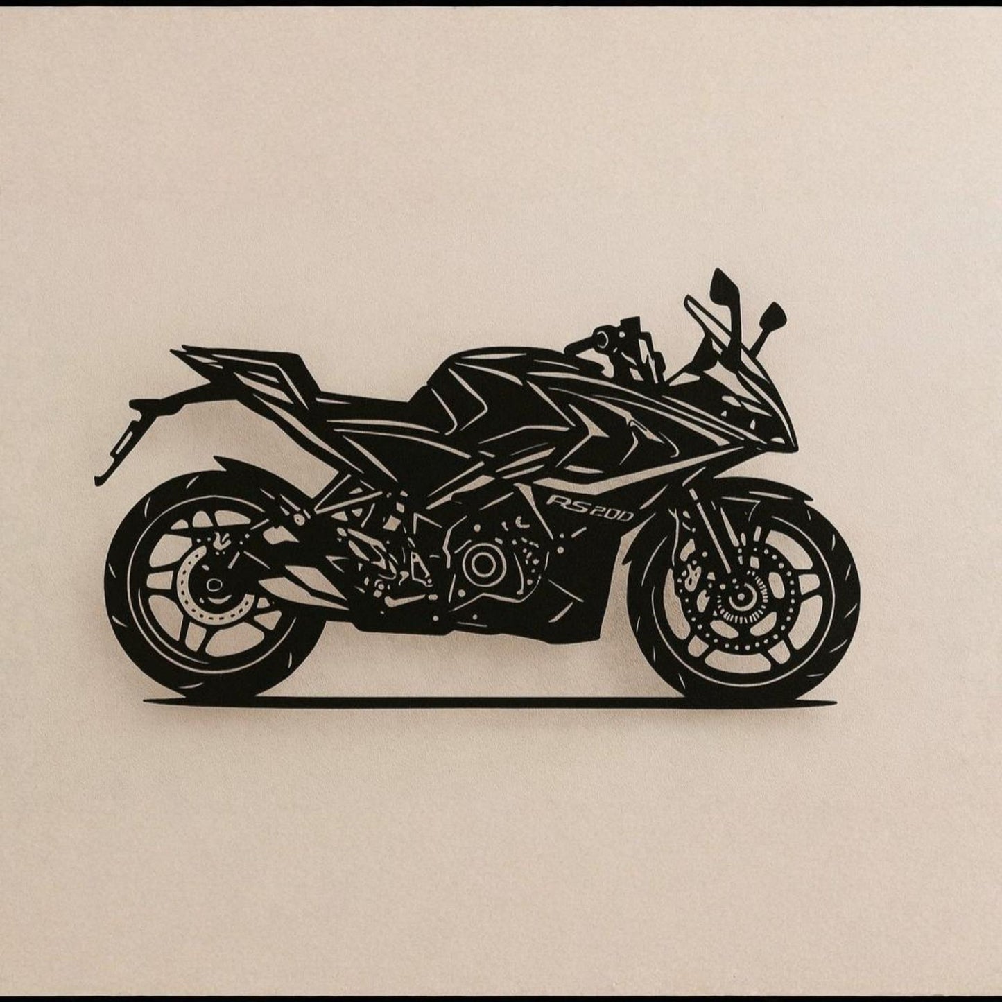 Bajaj Pulsar RS 200 Metal Wall Hanging Silhouette