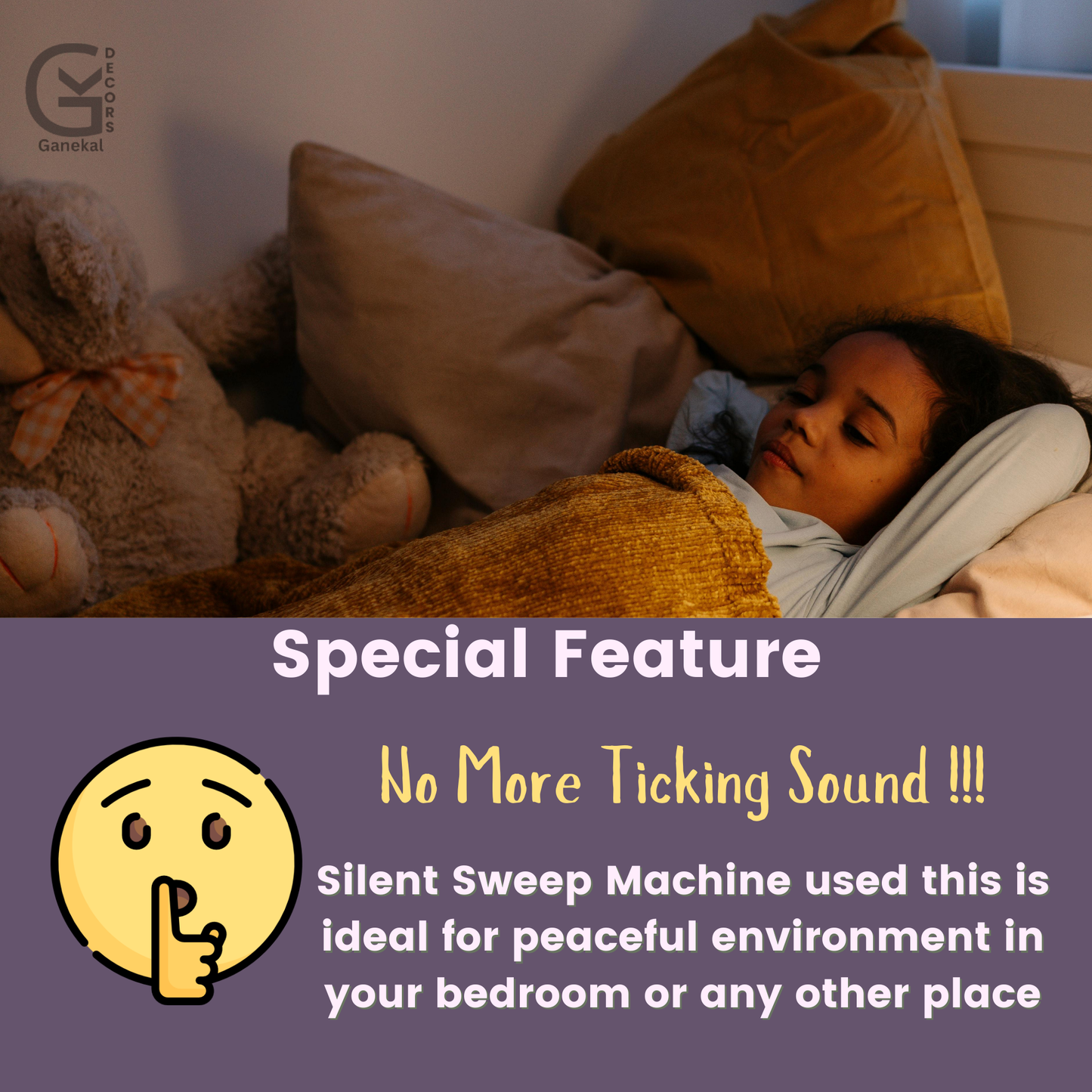 The Stylish Metal Design Elegant Analog Wall Clock