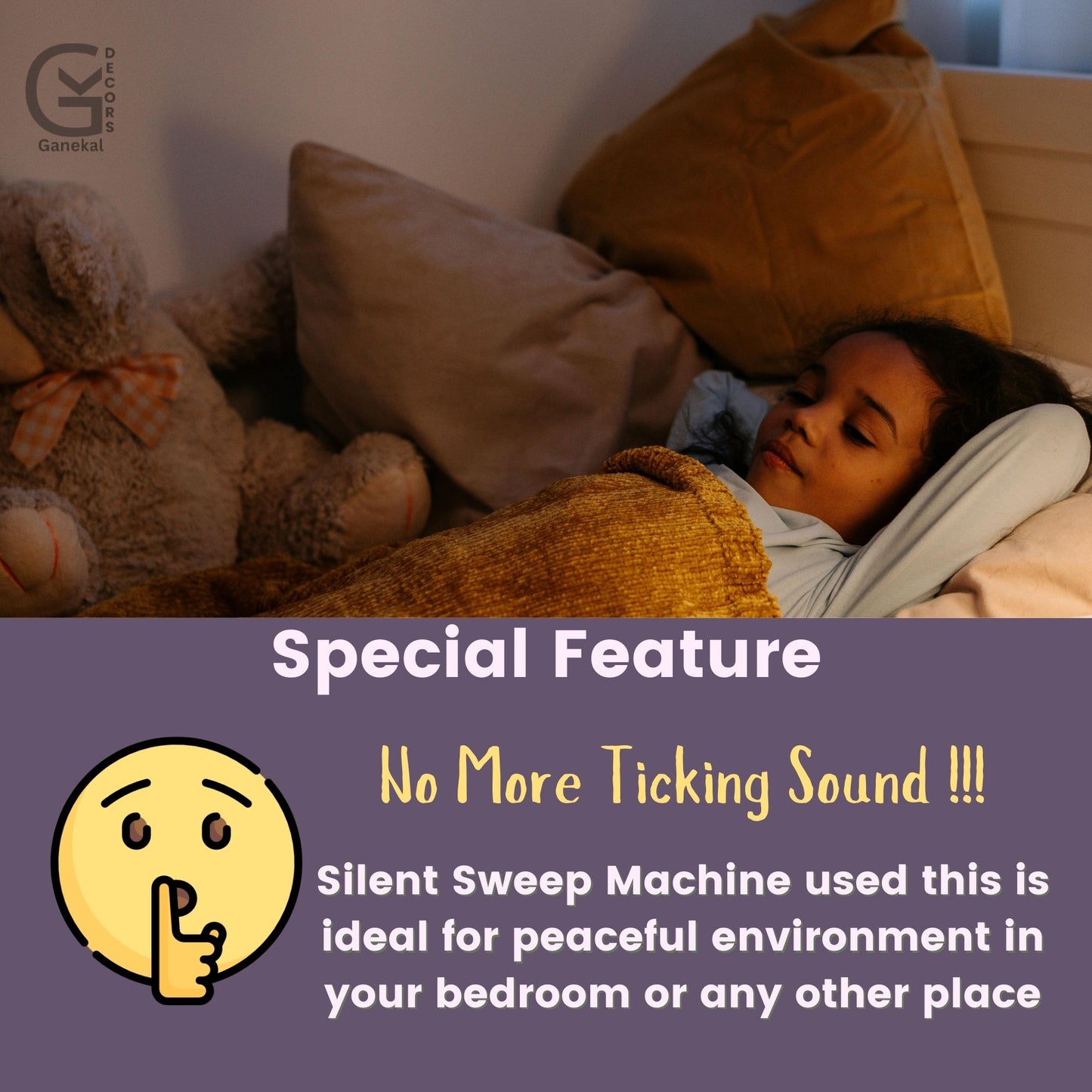 Big Numbers Metal Wall Clock