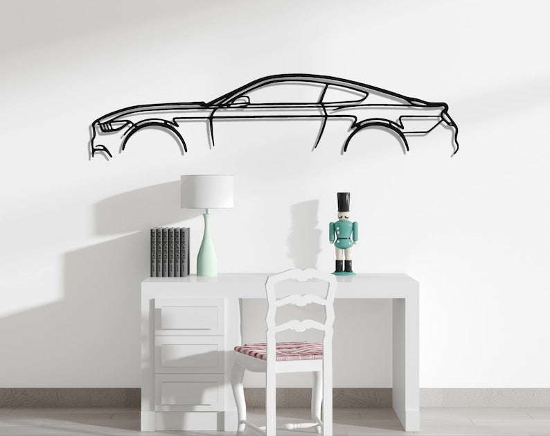 FORD Mustang Metal Wall Hanging silhouette