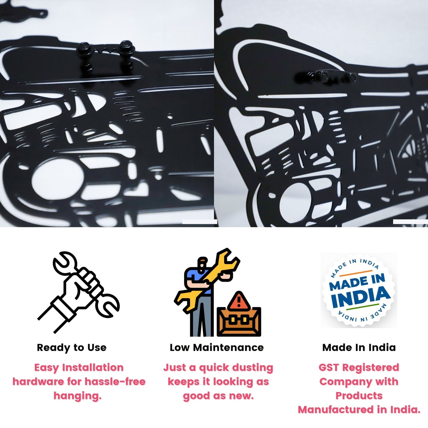 Royal Enfield Continental GT 650 Metal Wall Hanging Silhouette