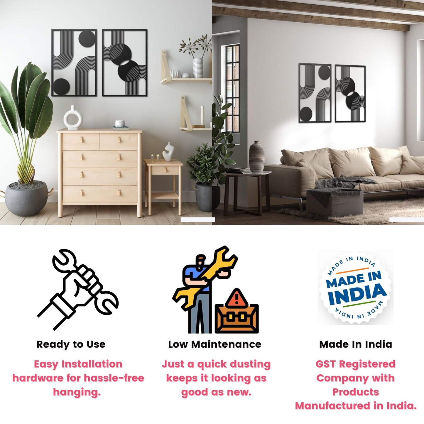 Elegant Metal Wall Hanging