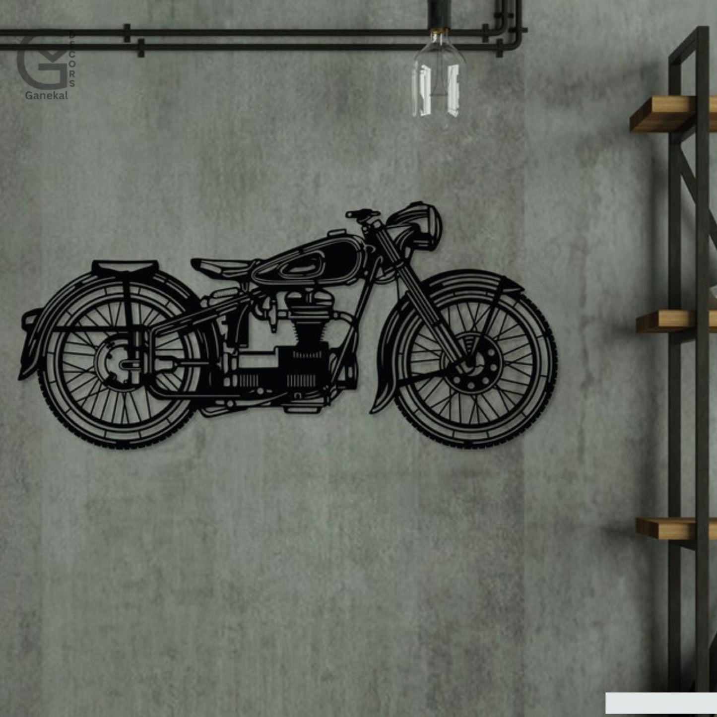 Retro Bike Metal Wall Decor for Home