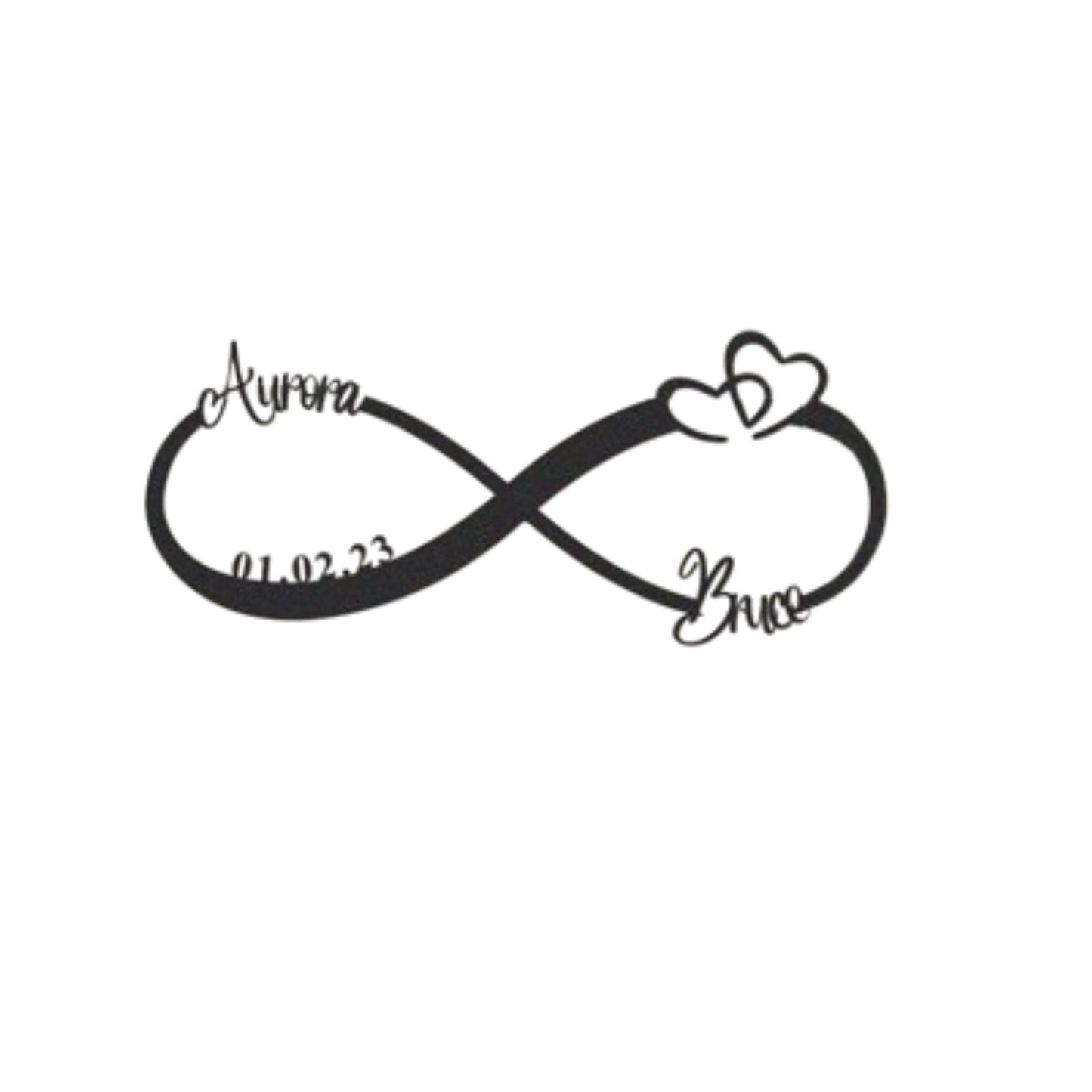 Infinity Metal Custom Name Metal Wall hanging