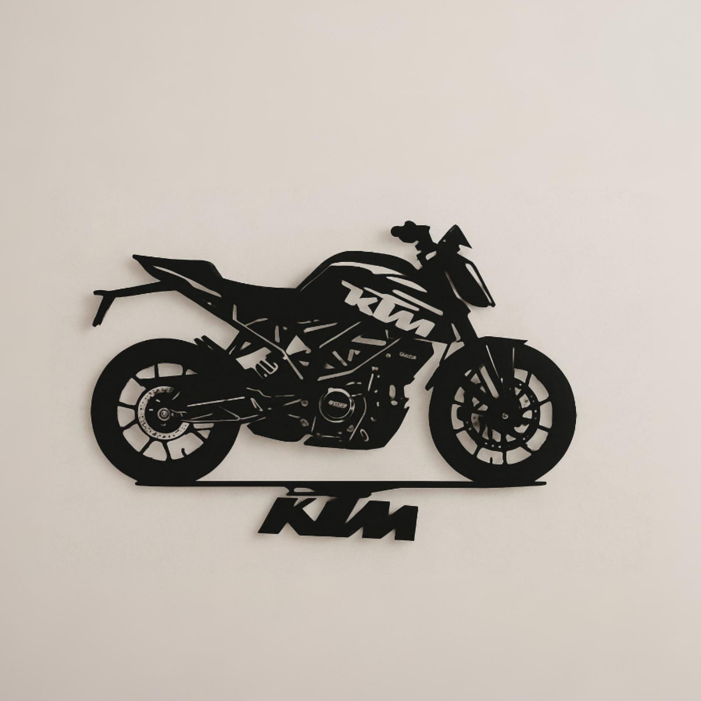 KTM DUKE Metal Wall Hanging Silhouette