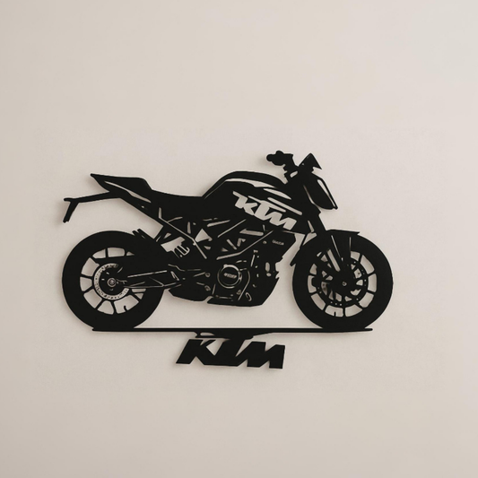KTM DUKE Metal Wall Hanging Silhouette