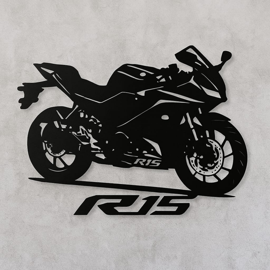 Yamaha R15  Metal Wall Hanging Silhouette