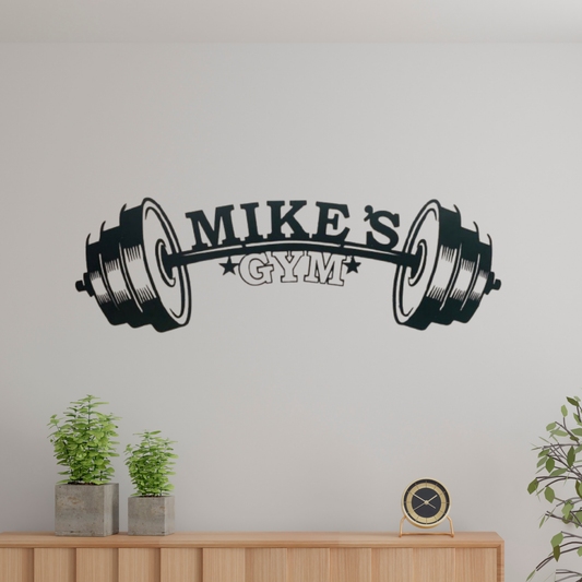 Gym Metal Customized Name Gift