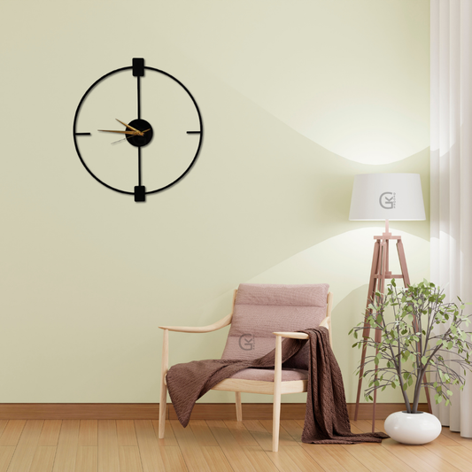 Grande Design Elegant Metal Analog Wall Clock