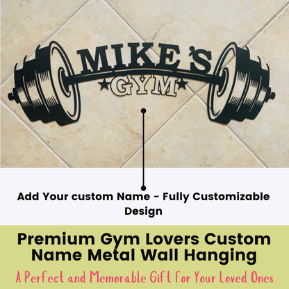 Gym Metal Customized Name Gift