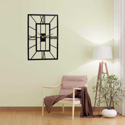Contemporary Design Premium Metal Analog Wall Clock