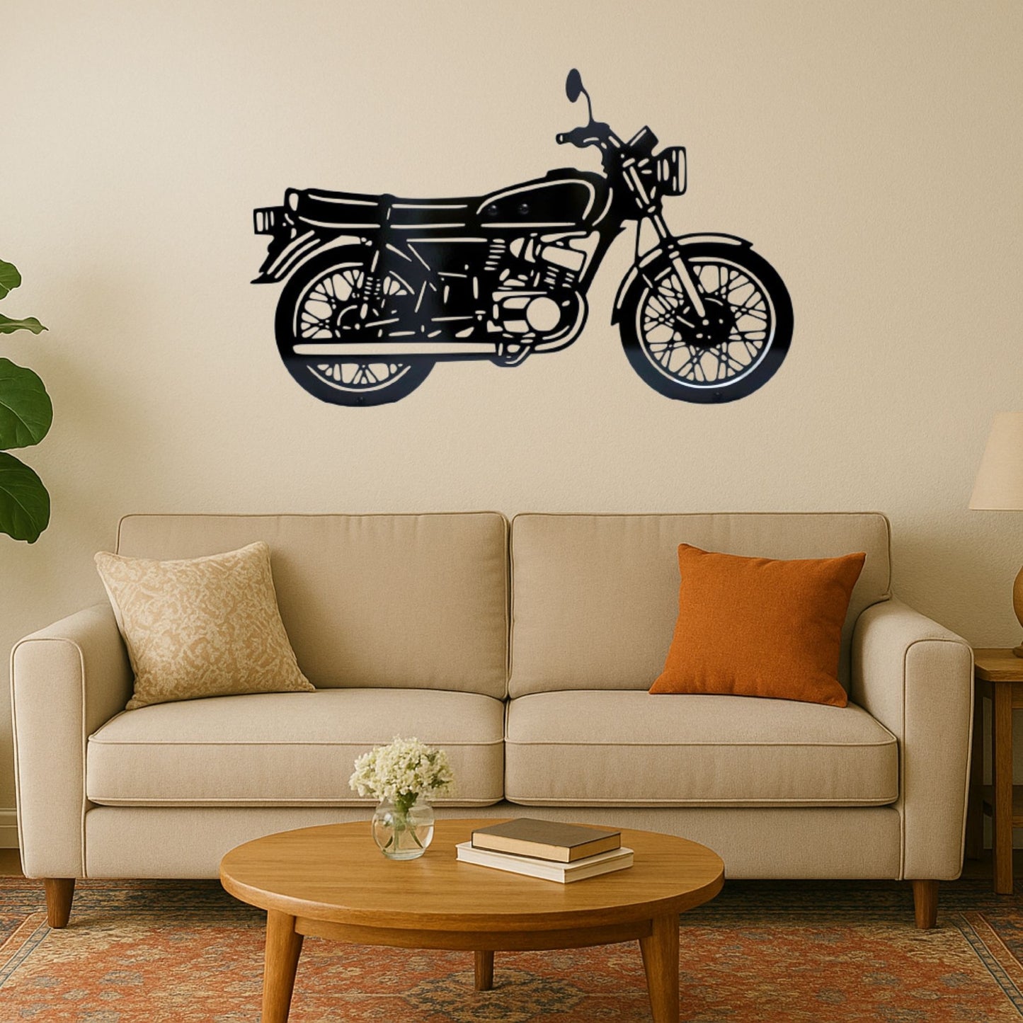 Yamaha RX100 Metal Silhouette