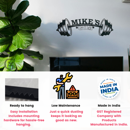 Gym Metal Customized Name Gift