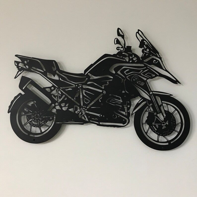BMW R 1200 GS Metal Wall Hanging Silhouette