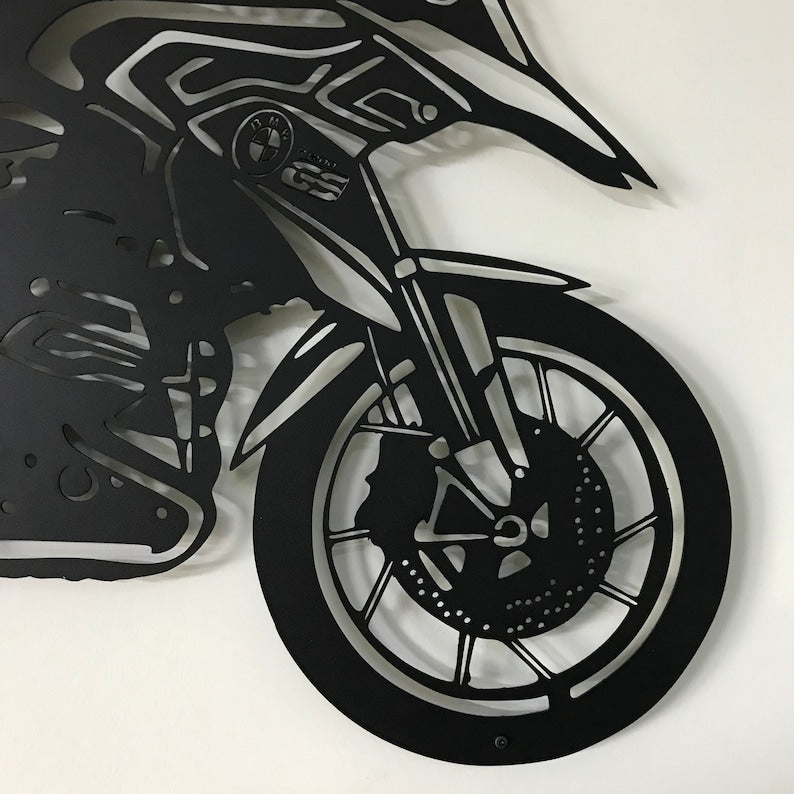 BMW R 1200 GS Metal Wall Hanging Silhouette