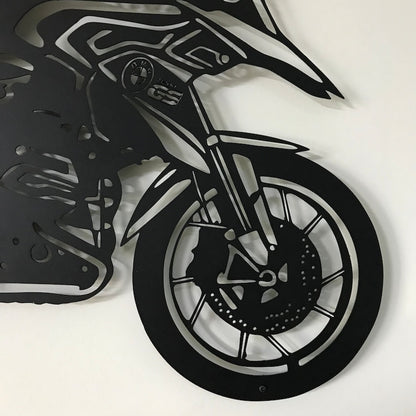 BMW R 1200 GS Metal Wall Hanging Silhouette