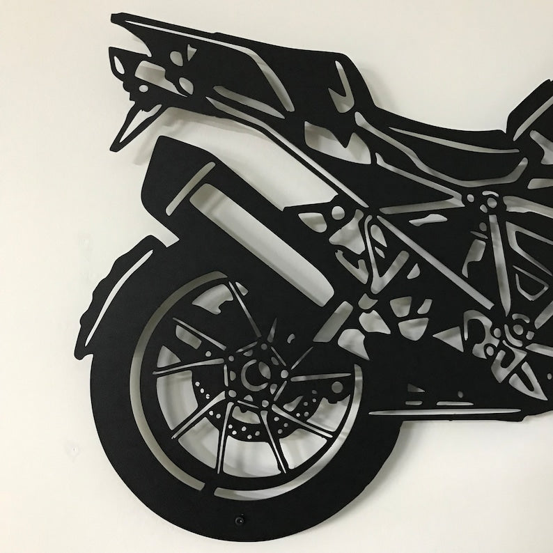BMW R 1200 GS Metal Wall Hanging Silhouette
