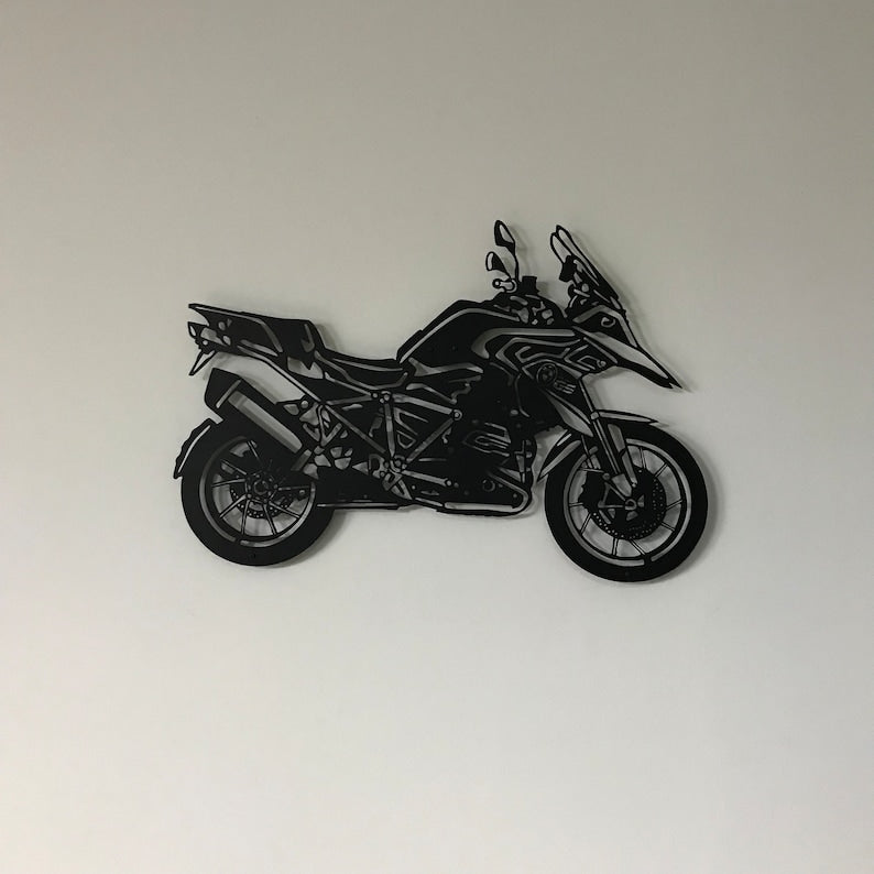 BMW R 1200 GS Metal Wall Hanging Silhouette