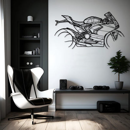 Ducati Panigale V4SP Metal Wall Hanging Silhouette