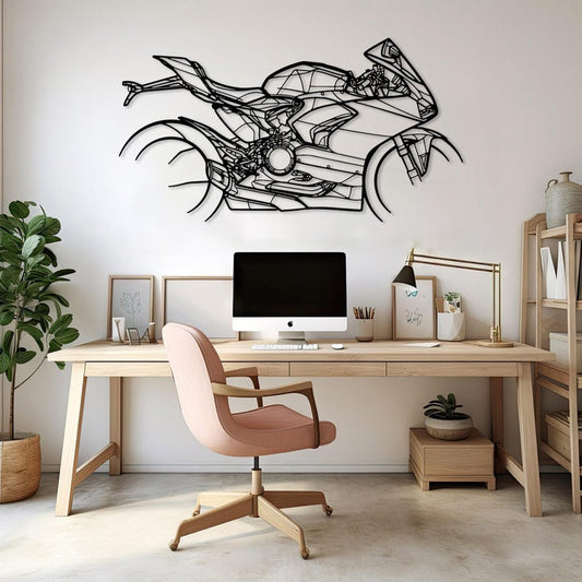 Ducati Panigale V4SP Metal Wall Hanging Silhouette