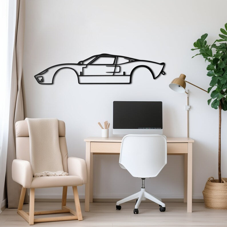 Ford GT40 Metal Wall Hanging silhouette