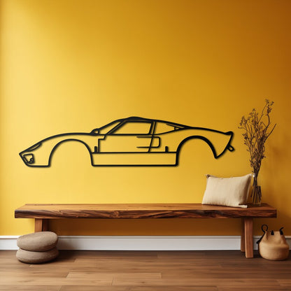 Ford GT40 Metal Wall Hanging silhouette