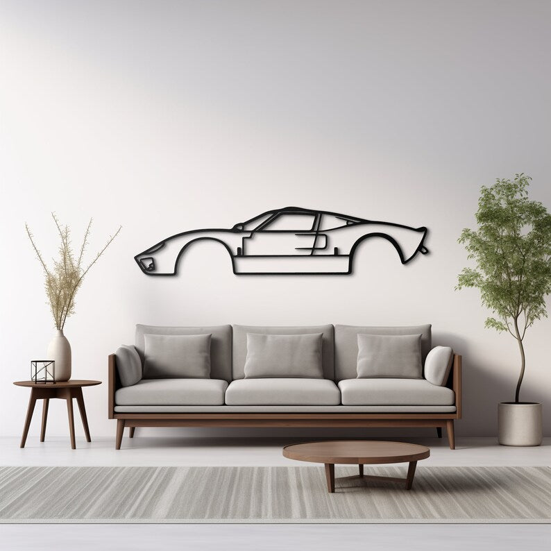 Ford GT40 Metal Wall Hanging silhouette