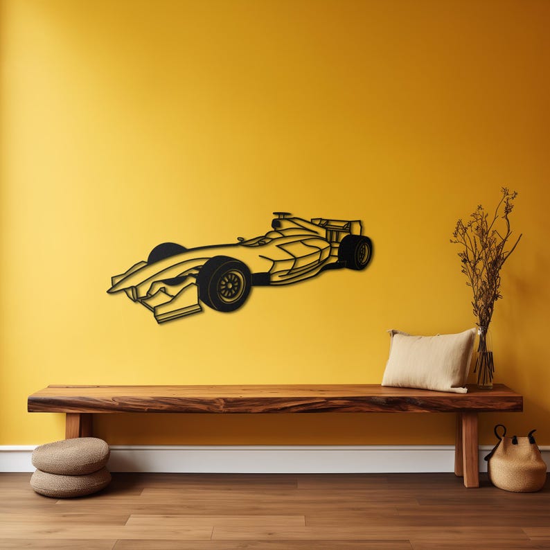 Formula 1 Metal Wall Hanging silhouette