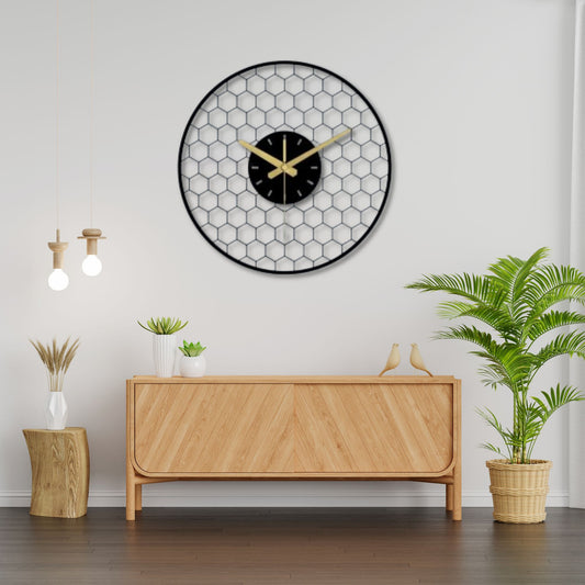Premium Modern Honeycomb Design Wall Clock