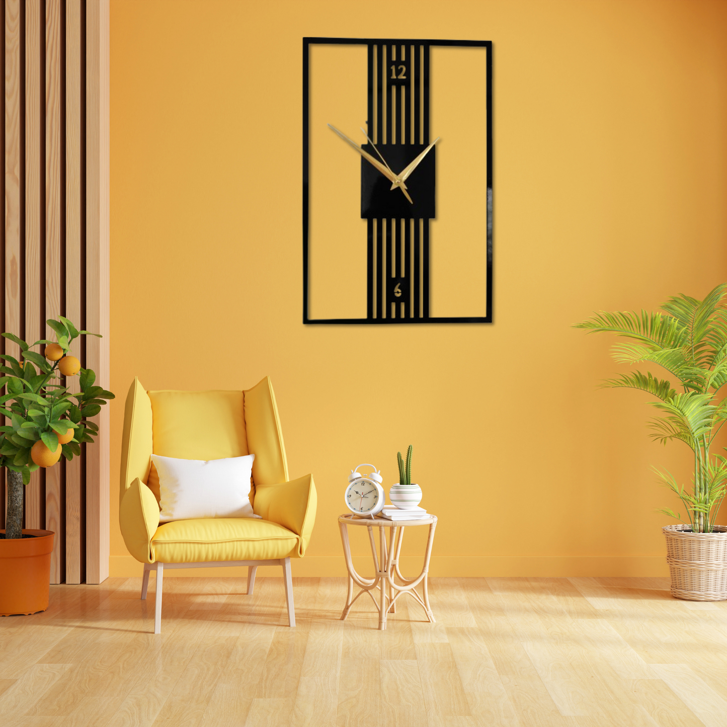 RAPHINE Design Premium Metal Analog Wall Clock