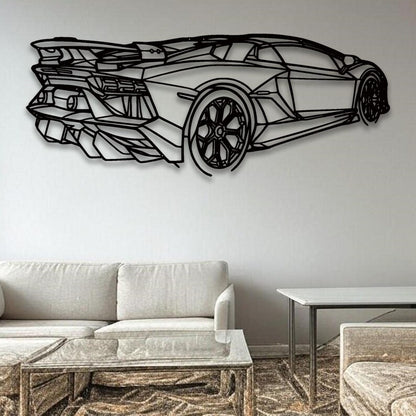 Jeep Wrangler Metal Wall Hanging silhouette