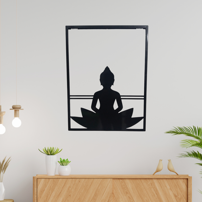 Spiritual Buddha Metal Wall Hanging