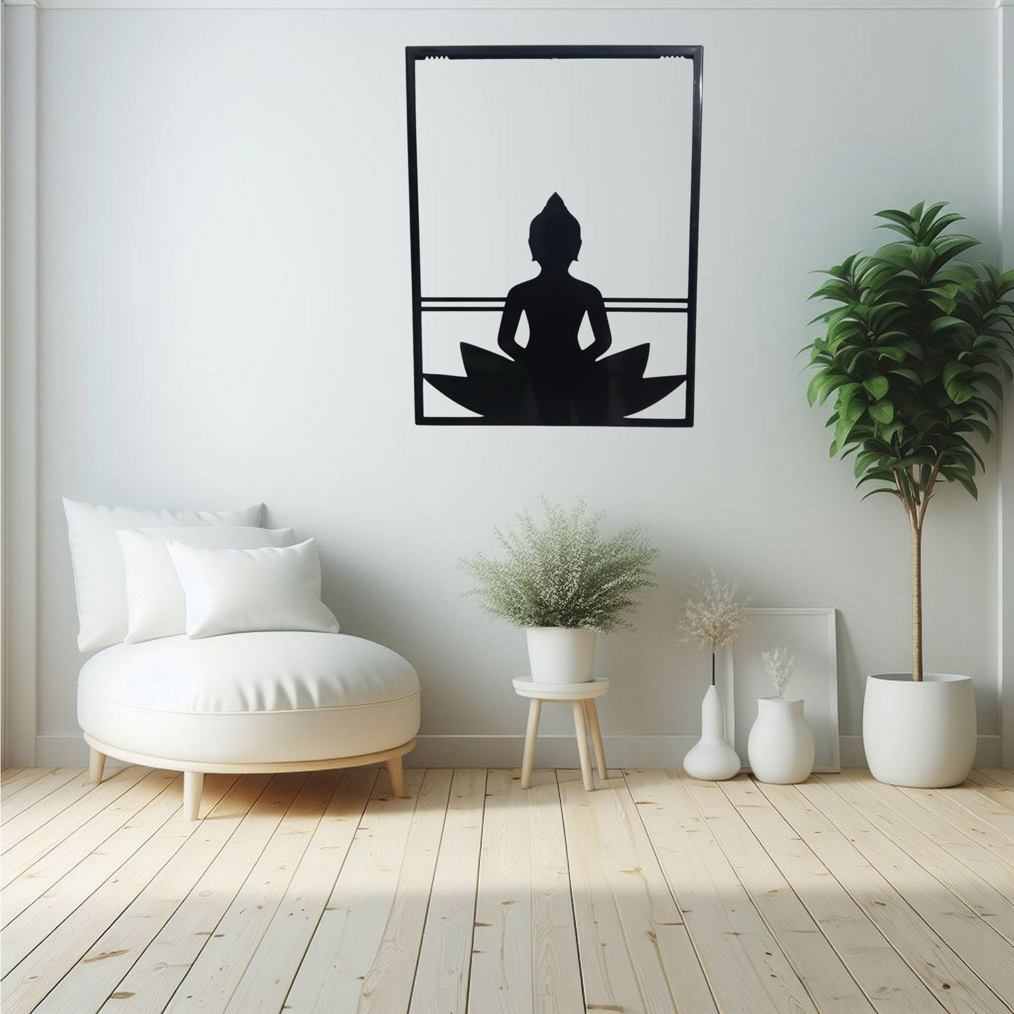 Spiritual Buddha Metal Wall Hanging