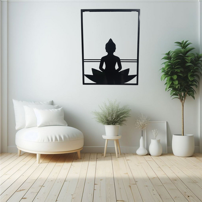 Spiritual Buddha Metal Wall Hanging