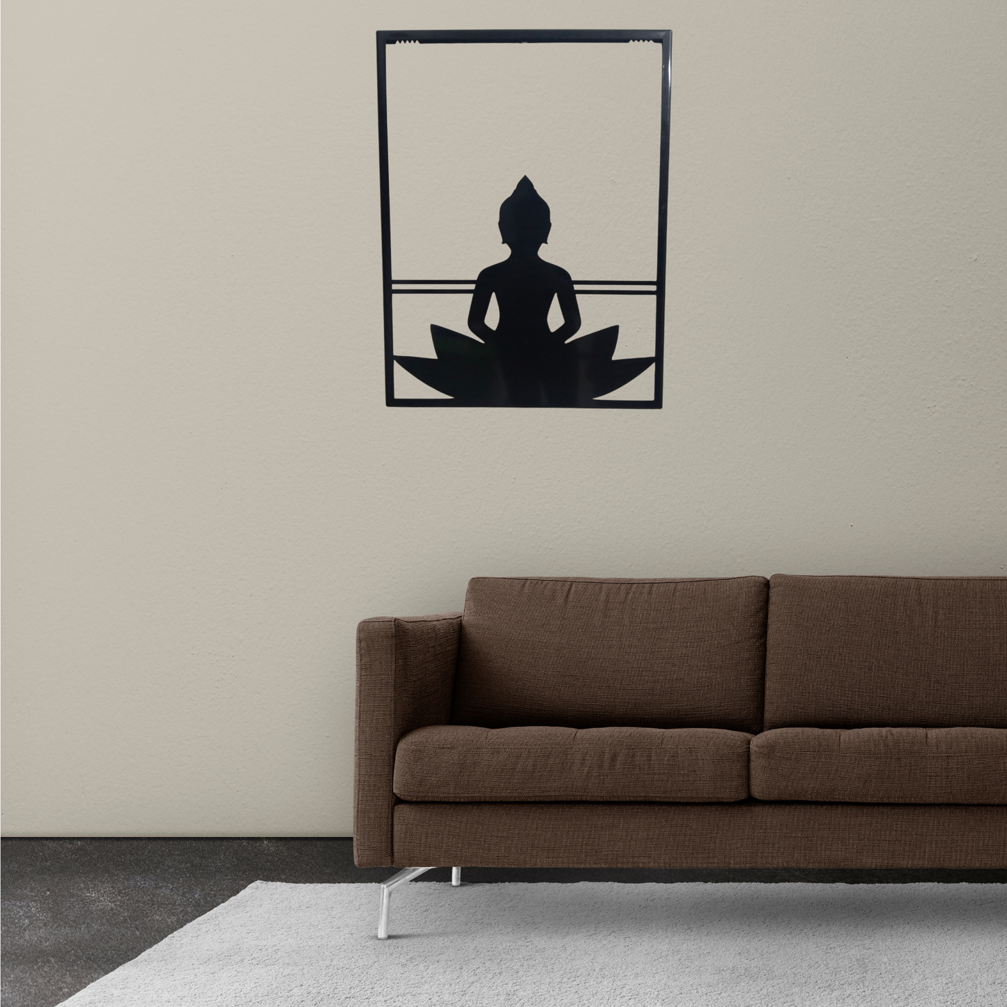 Spiritual Buddha Metal Wall Hanging