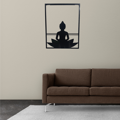 Spiritual Buddha Metal Wall Hanging