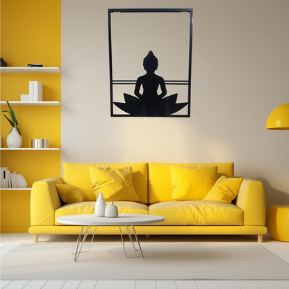 Spiritual Buddha Metal Wall Hanging