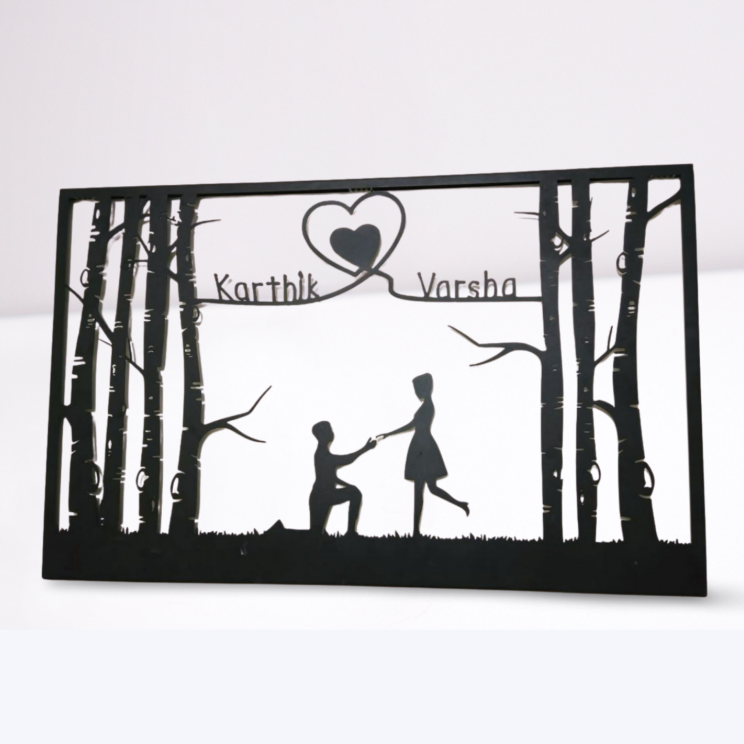 Personalized Couples Name Metal Wall Hanging