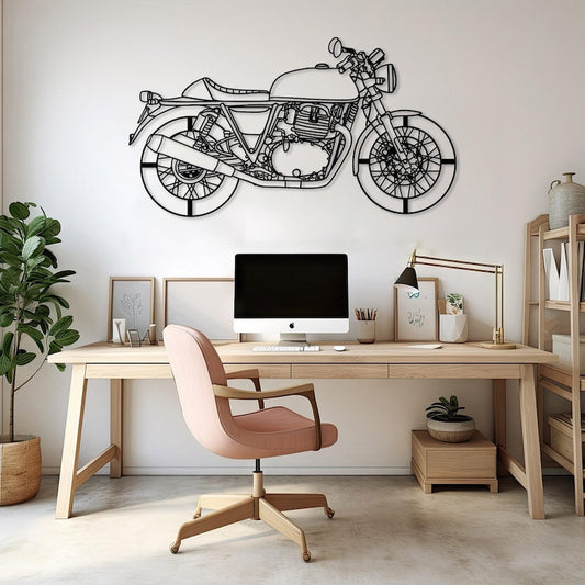Royal Enfield Continental GT 650 Metal Wall Hanging Silhouette