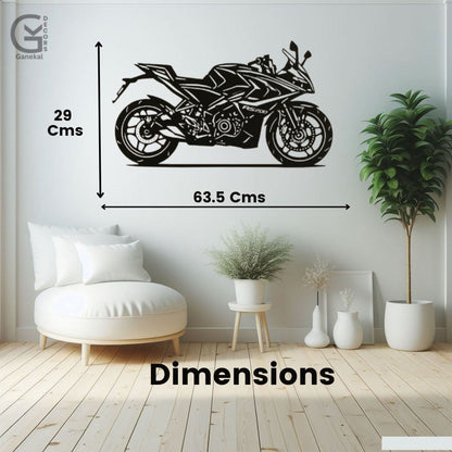 Bajaj Pulsar RS 200 Metal Wall Hanging Silhouette