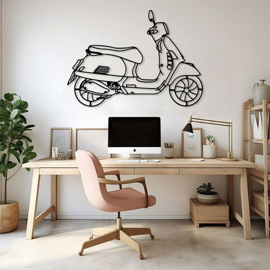 Vespa Metal Wall Hanging Silhouette