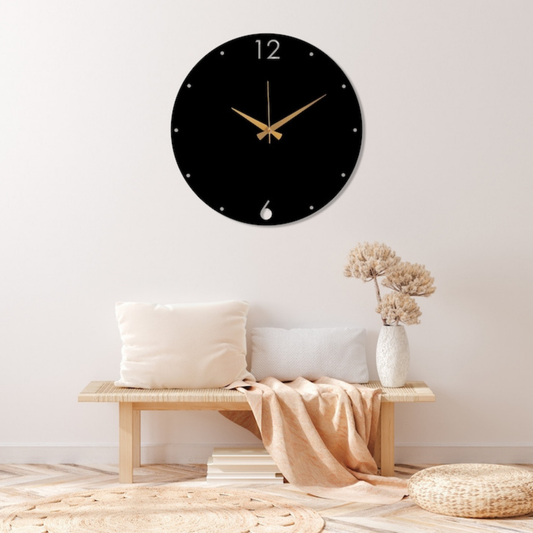Premium Black Metal Wall Clock