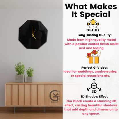 Minimo Design Elegant Metal Analog Wall Clock