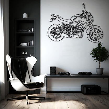Yamaha MT07 Metal Wall Hanging Silhouette